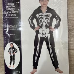 Hooded Skeleton - Costume Large