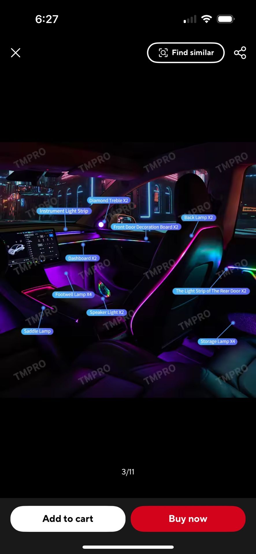 Tesla Model 3/Y Ambient Light