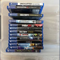 Playstation, 4 Video Games, PS4