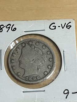 1896 v-nickel. Liberty Head Nickel.
