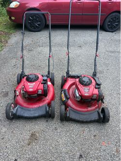 (2) Troy bilt tb110 push mowers
