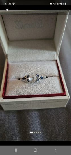 Natural White Sapphire Ring