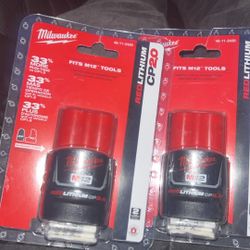Milwaukee RedLithium CP.20 Battery’s 35$ each