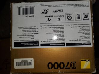 Nikon D7000 DSLR camera included 18-140 VR lense