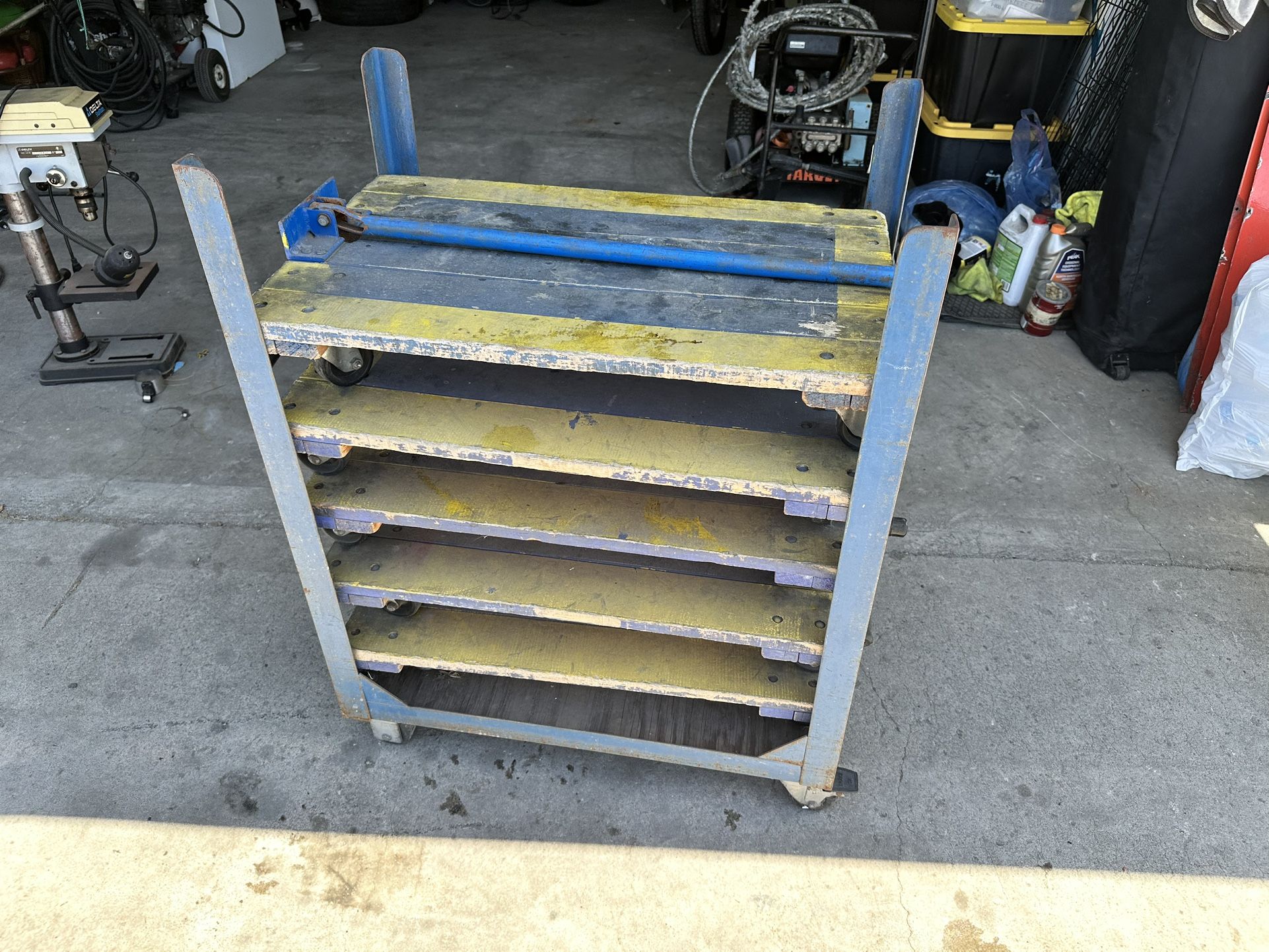 5 4 wheel carts and holder for them $50 ForEverything
