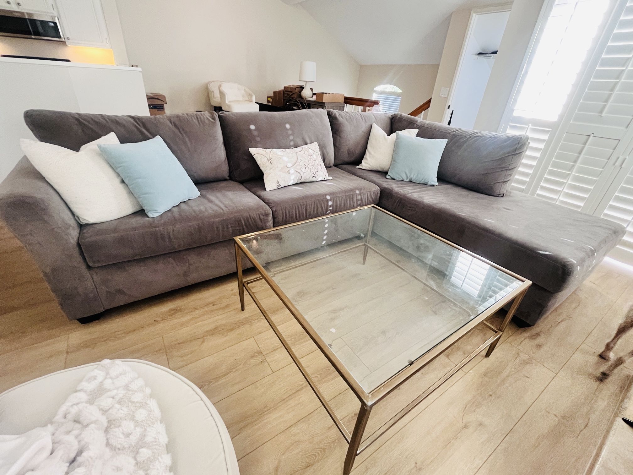 Sectional And Coffee Table For Sale