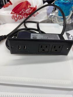BAYU BY213-J022 Recessed Power Strip with USB Ports