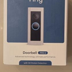 BRAND NEW RING DOORBELL PRO 2 Hardwired with 3D Motuon Detection