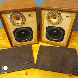Criterion 2X Book Shelfs Speakers Excellent Condition Vintage Rare 