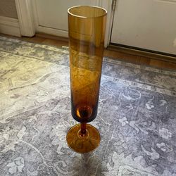 Amber  Glass Vase