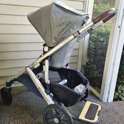 Uppa Baby Vista 2015 With All Accessories Include Bassinet And Piggy Back Ride