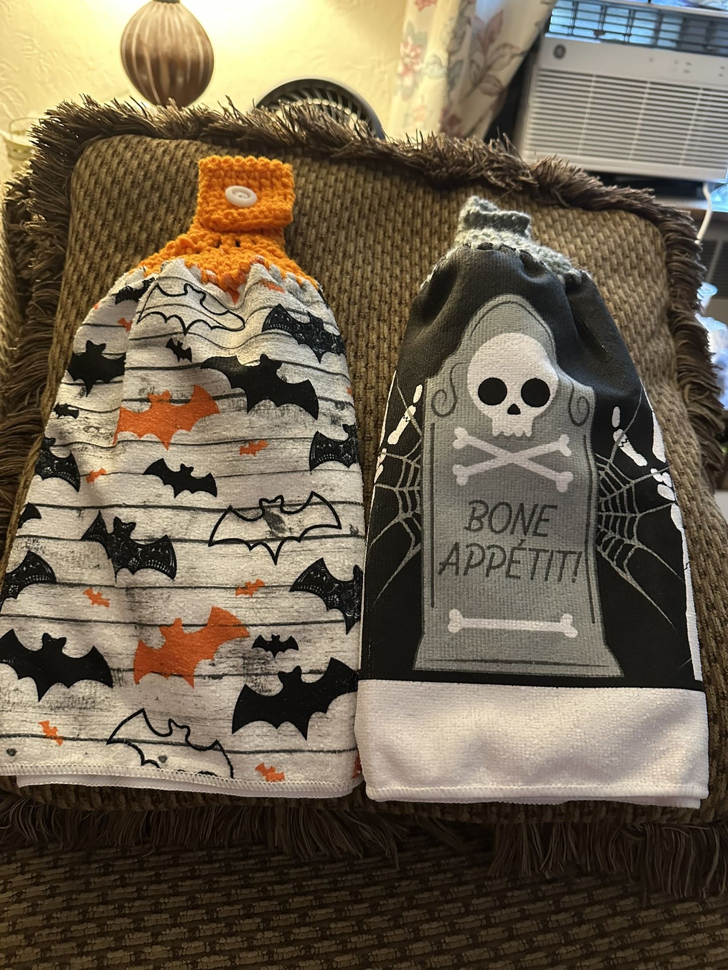 Handmade Halloween Towels On Full Towels