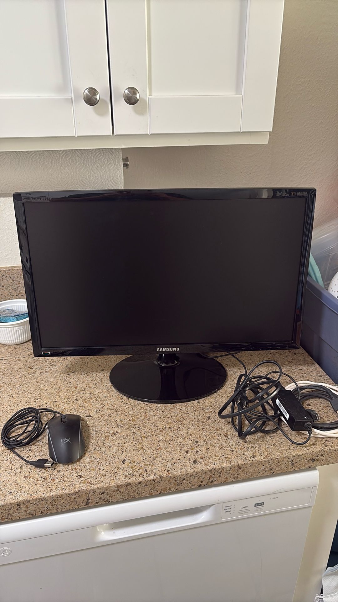 computer Monitor and mouse