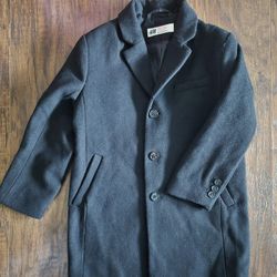 H&M Kids Wool-blend Overcoat Size 4/5Y