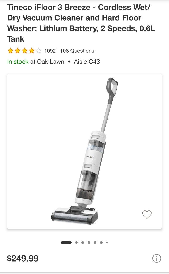 Tineco Ifloor 3 Breeze