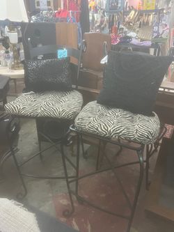 Iron bar stools