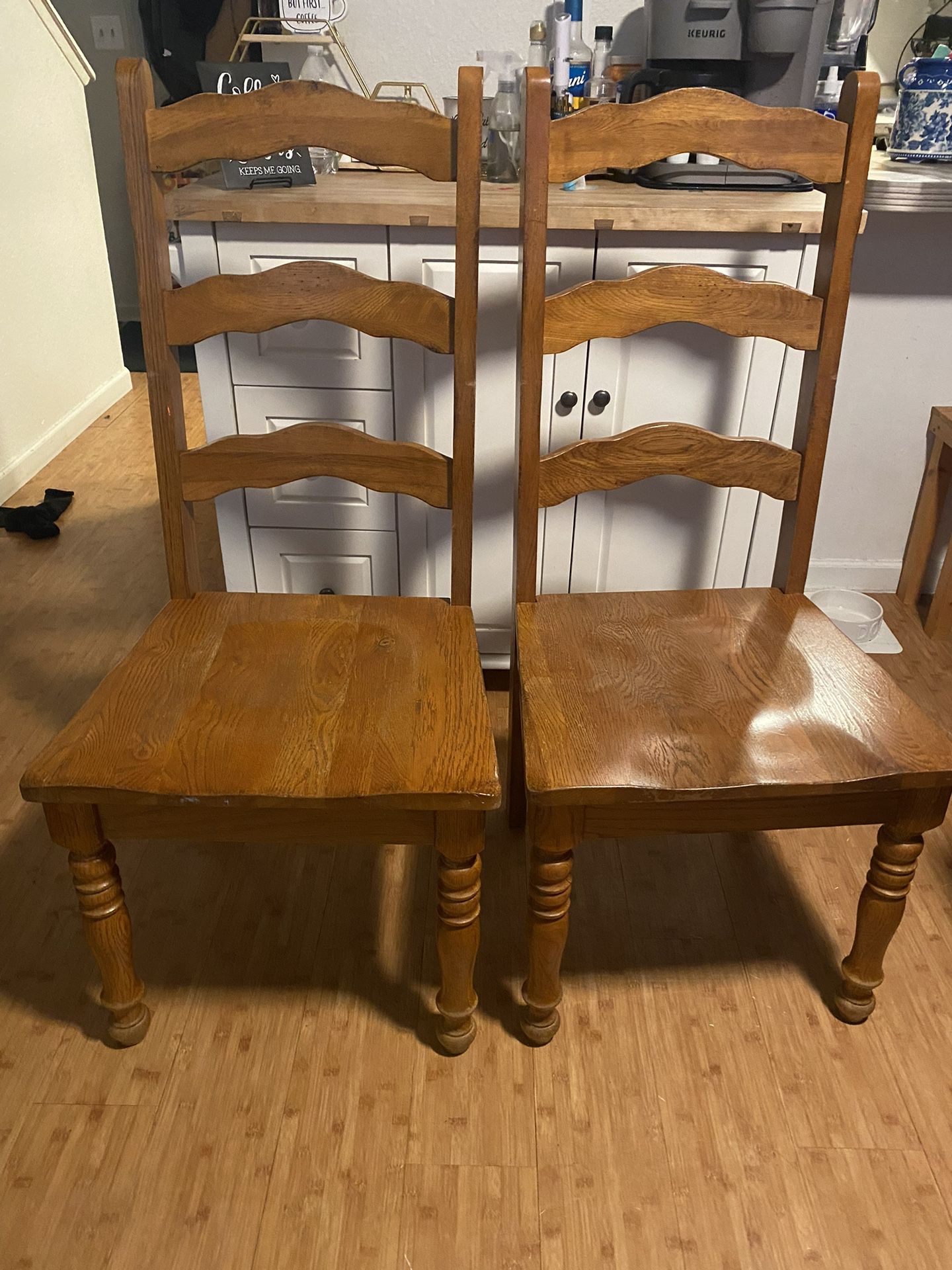 Wood Chairs (pair)