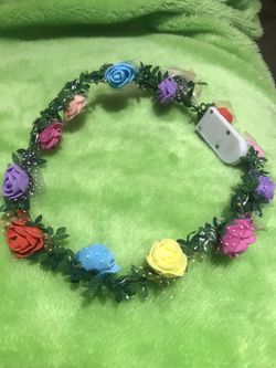 Costume Light Up Fairy Flower Headpiece 7” Diameter - Costume
