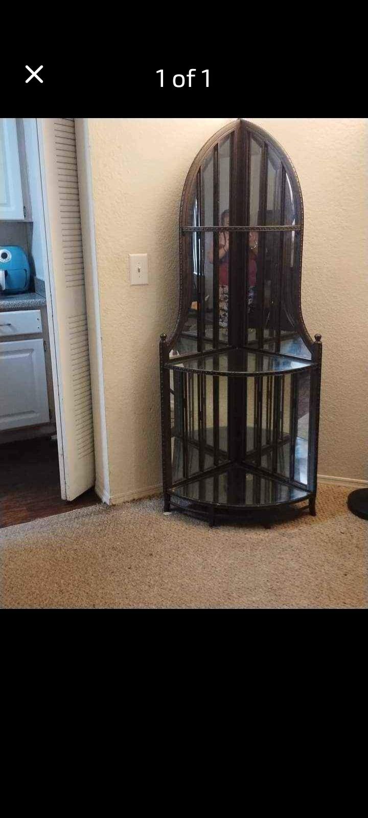 Corner Mirrored Shelf