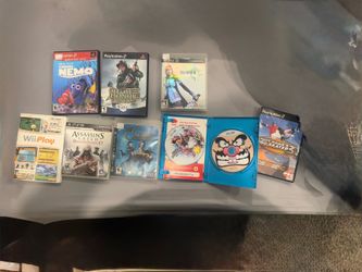 9 Video Games Lot – PS2, PS3, Wii & Wii U – Smash Bros, Final Fantasy XIII, Tony Hawk etc