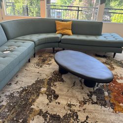 Open Box Rove Concepts Kara Black Concrete Coffee Table