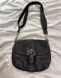 Coach Black Leather Crossbody Bag
