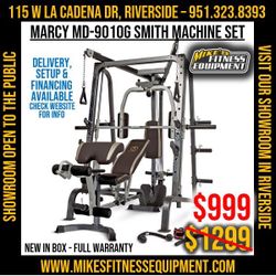 Marcy Squat Rack Home Gym Smith Machine Setup