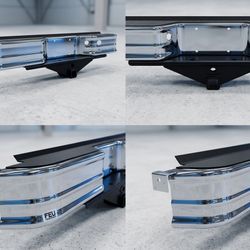 Vintage Fey Chrome Rear Bumper w/ Hitch – 1(contact info removed) Ford Bronco II / Ranger