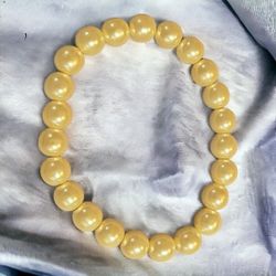 Vintage faux pearl stretch bracelet 