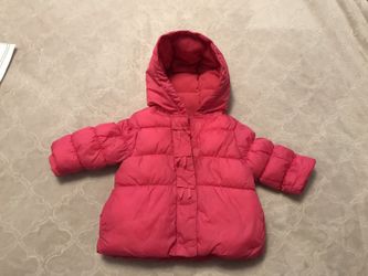 Gymboree baby girl coat 6-12 hot pink