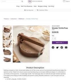 Princess House Tortilla Press