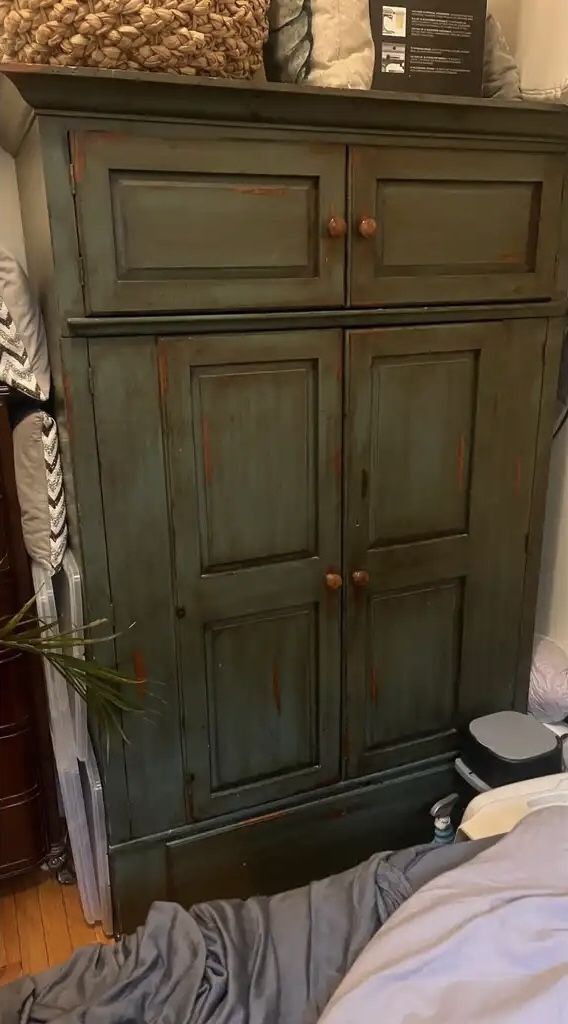 Dark Green Cabinet
