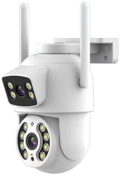 2K 2048p 3MP+3MP Dual Lens Outdoor Security Camera