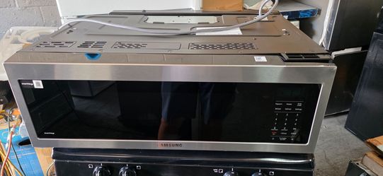 NEW SAMSUNG 30 IN MICROWAVE LOW PROFILE OVER THE RANGE STAINLESS STEEL