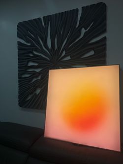 Sunset light up art