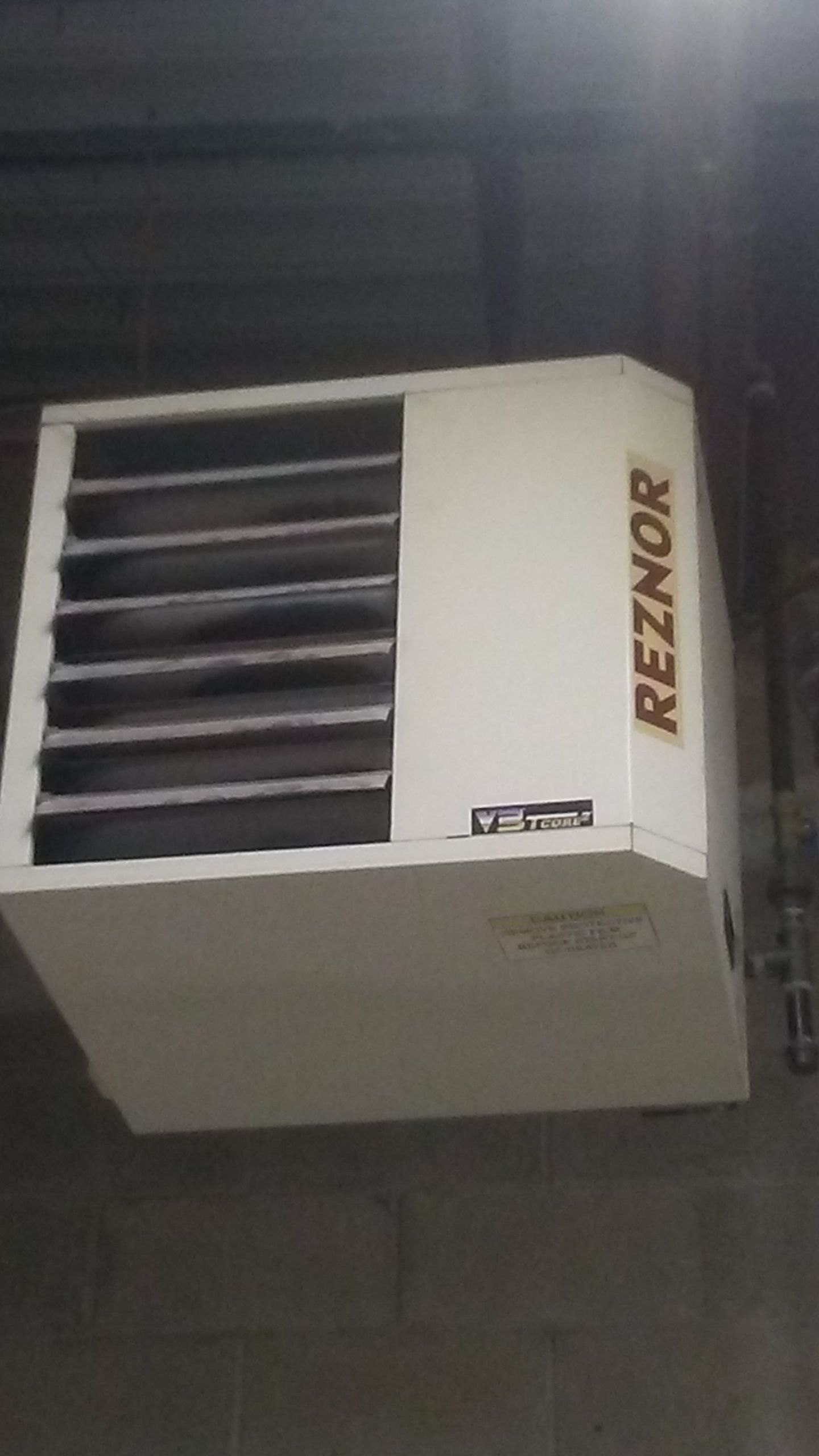 Reznor v3 Tcore2 gas heater