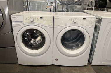 WHIRLPOOL XL CAPACITY WASHER DRYER ELECTRIC SET FREE DELIVERY INSTALLATION