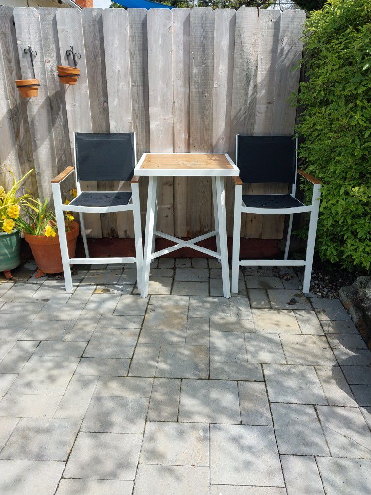 Bistro Style Patio Chairs And Table