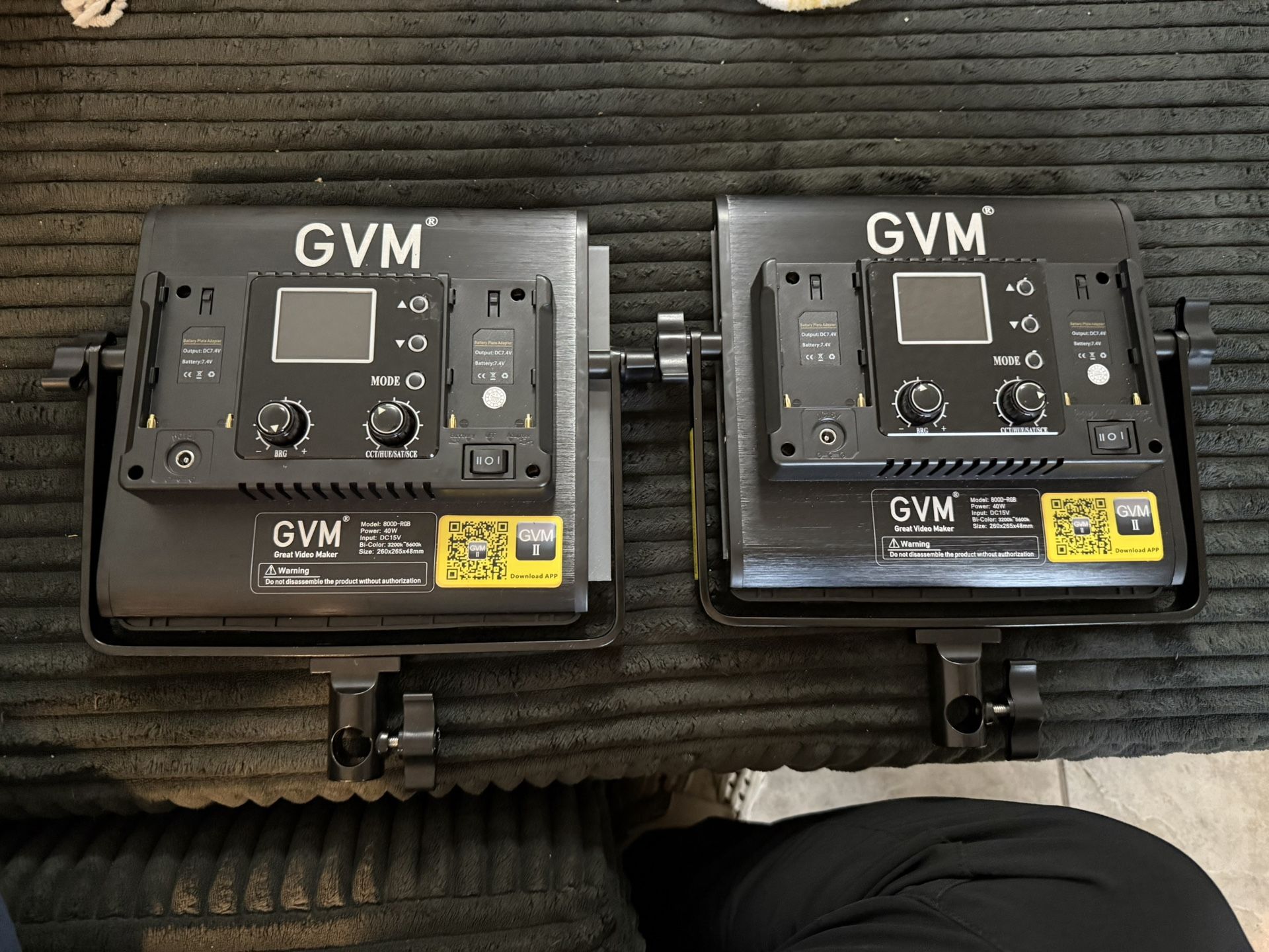 RGB bright lighting for photography or videography