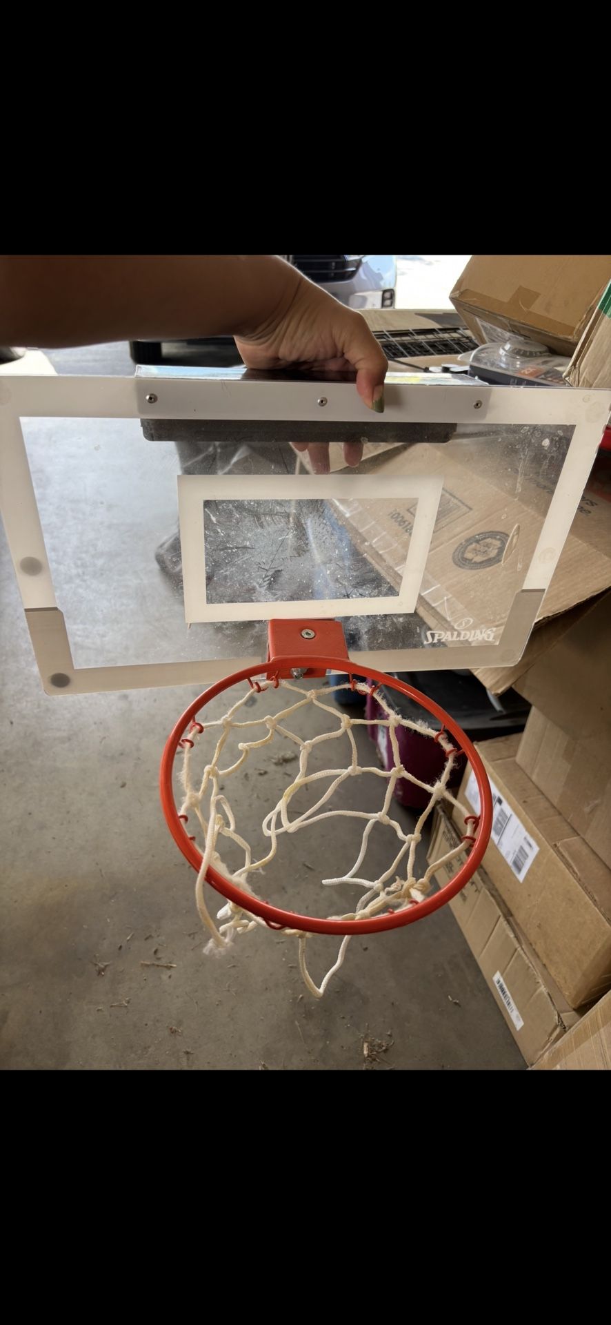 Spalding NBA Slam Jam Over The Door Mini Basketball Hoop