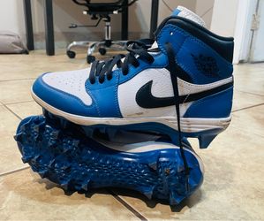 Nike Air Jordan 1 Mid TD “Royal Blue” Multi Size Football Cleat