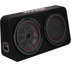 KICKER 48TCWRT102 CompRT 10" subwoofer in Thin Profile Enclosure, 2ohm