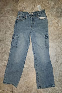 Levis wide leg denim jeans