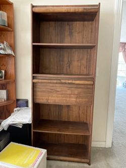Student desk and matching secretary bookcase