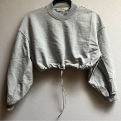 Oak + Fort Refined cropped sweatshirt Sz S