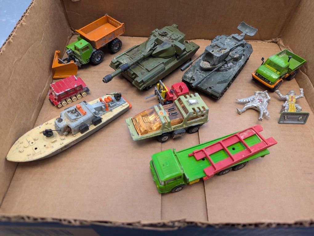 Vintage Corgi, Dinky, Britians, and Matchbox