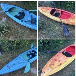 (2) 10’ Sit In Kayaks 