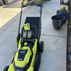 RYOBI 40V HP Brushless 21 in. Cordless Battery Walk Behind Self-Propelled Lawn Mower with (2) 6.0 Ah Batteries and Charger