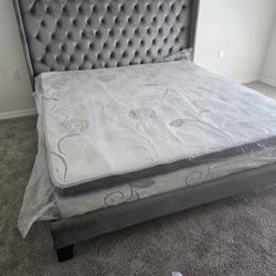 Queen Bed Frame With Mattress