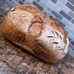 Organic sourdough loaf